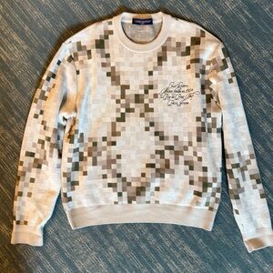Louis Vuitton Graphic Crewneck sweater color Creamy White size XL